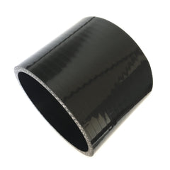 Ticon 4in silicone coupler front view, high-temp 4-ply for durable tubing connections.
