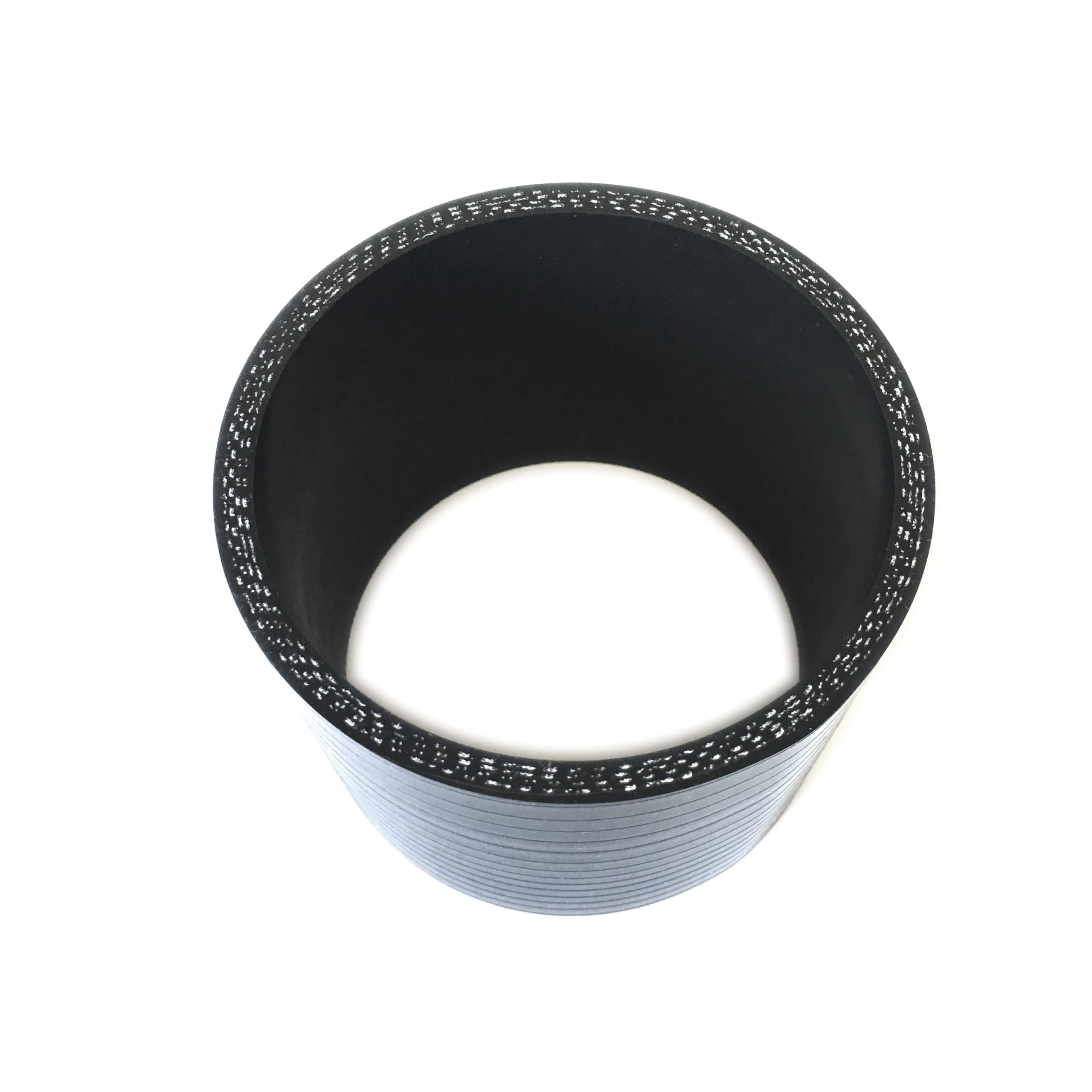 Ticon 4in silicone coupler side view, reliable heat resistance for demanding applications.