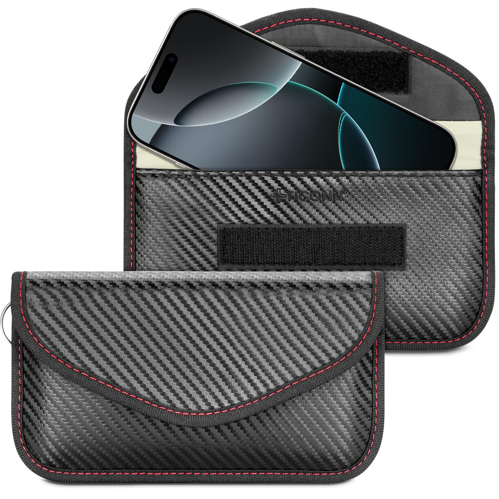 TICONN Faraday bag front pocket anti-radiation for cards and IDs