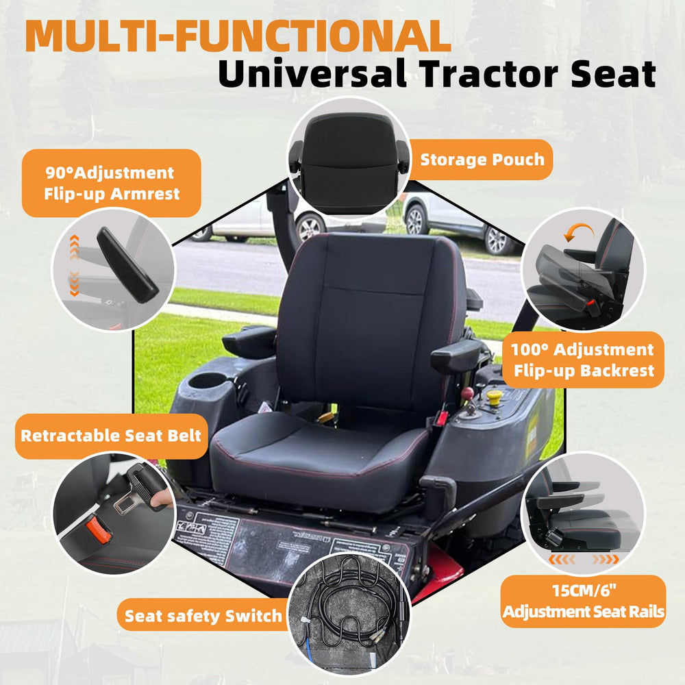 TICSEA adjustable bolt pattern ensures quick installation on most heavy equipment.