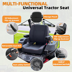 TICSEA adjustable bolt pattern ensures quick installation on most heavy equipment.