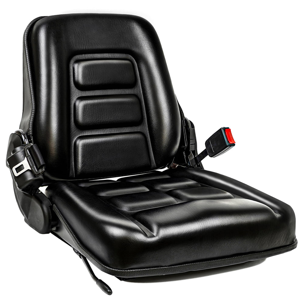 TICSEA Universal Forklift Seat front view with belt for safer operation