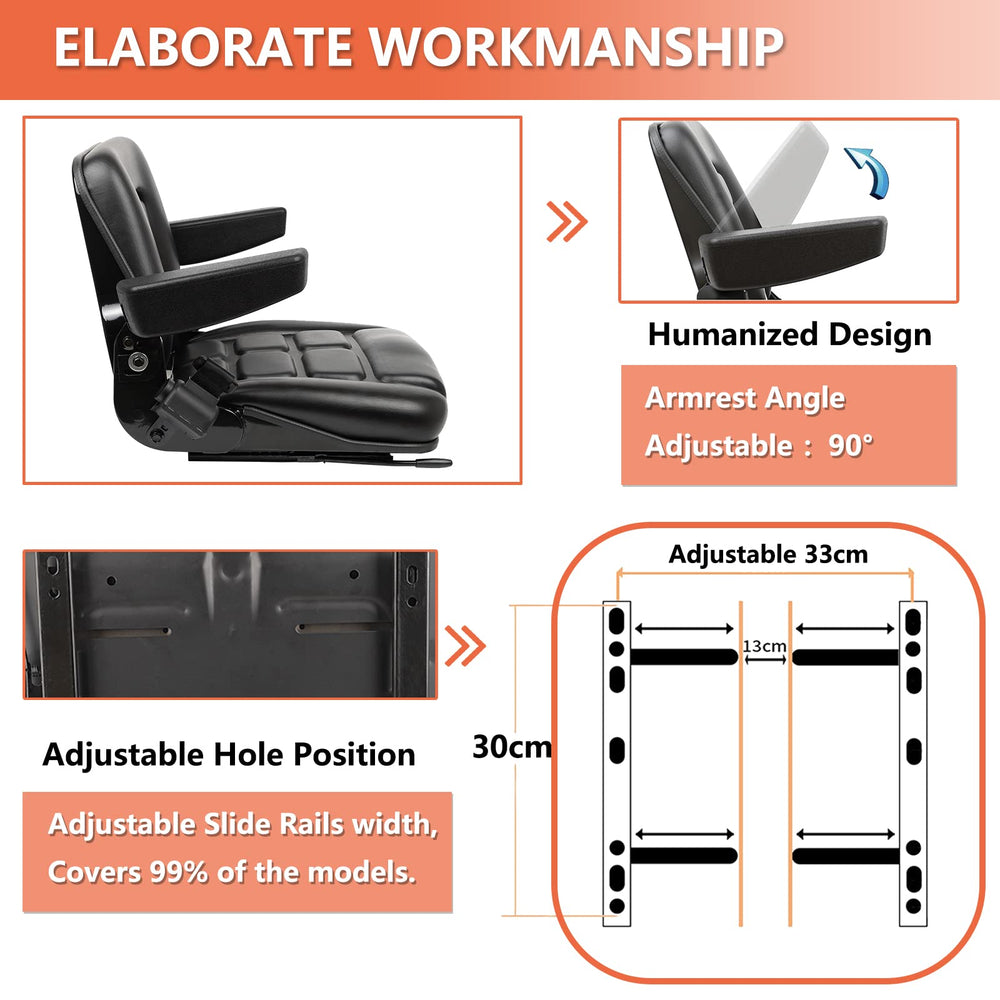 TICSEA micro switch closeup on seat demonstrates reliable safety feature