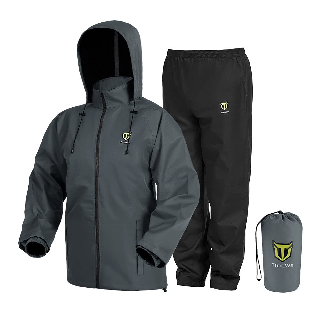 TIDEWE Rain Suit front view with sealed seams for waterproof protection.