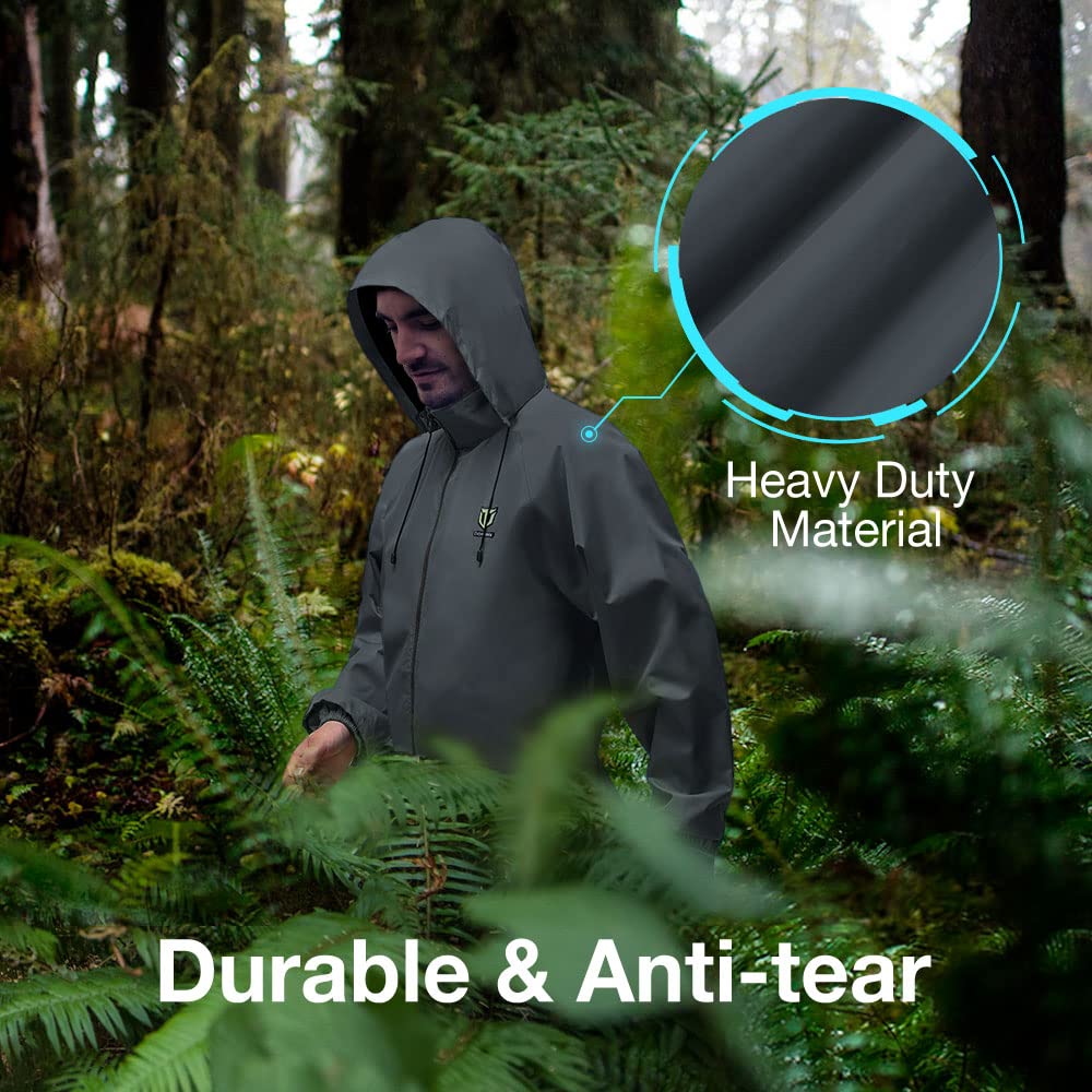 TIDEWE Rain Suit sealed seams highlight durable waterproof construction.