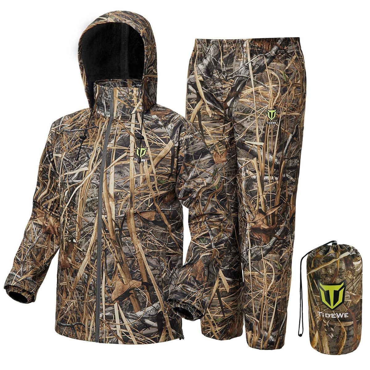 TIDEWE Rain Suit waterproof and breathable for all-weather wear, XXXL size.