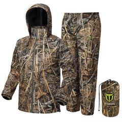 TIDEWE Rain Suit waterproof and breathable for all-weather wear, XXXL size.