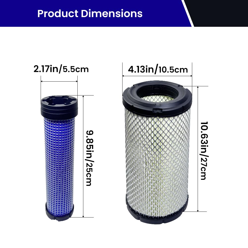 TidiRob inner air filter for Kawasaki engines improves airflow and filtration efficiency.
