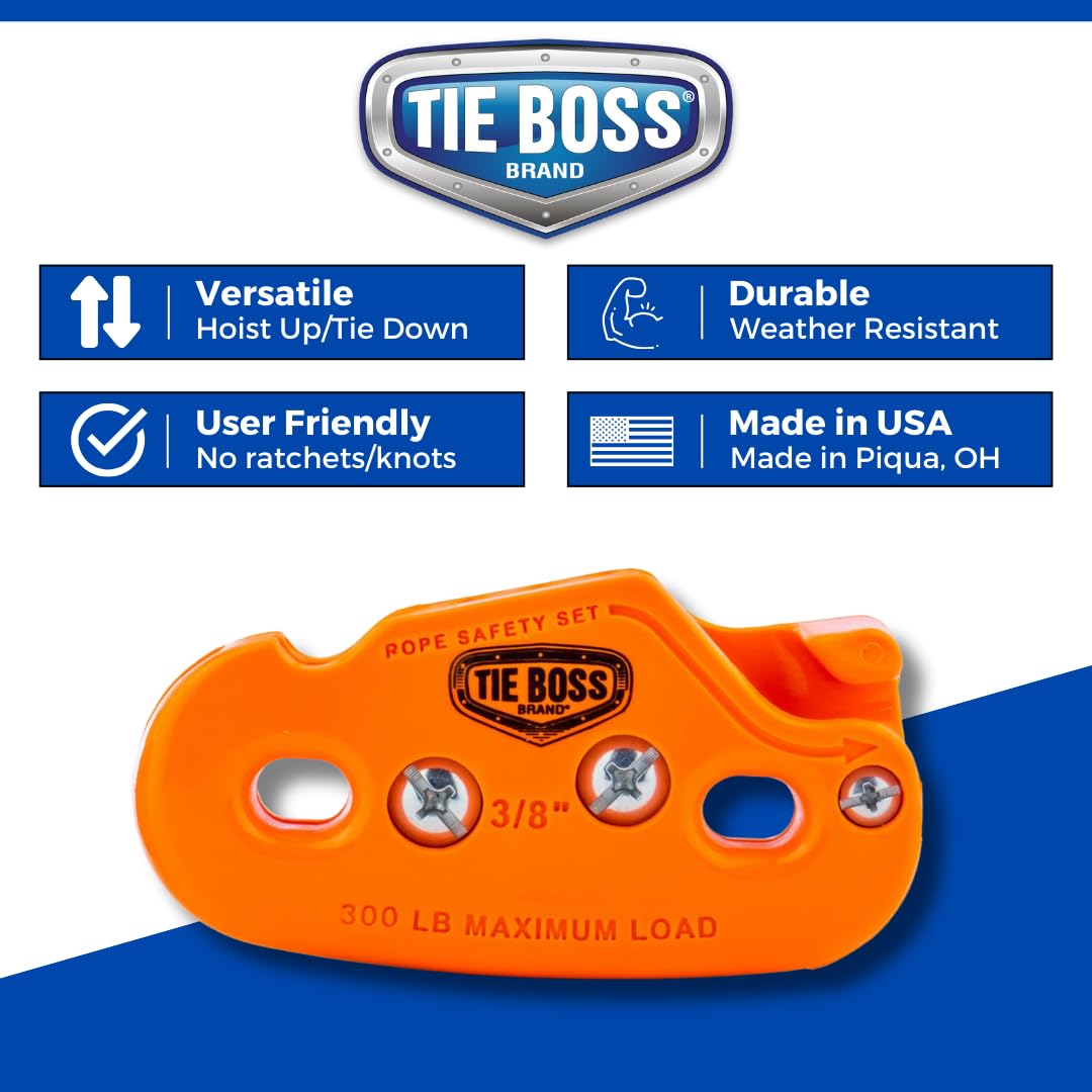 Tie Boss garage hoisting and storage solution keeps cargo controlled.