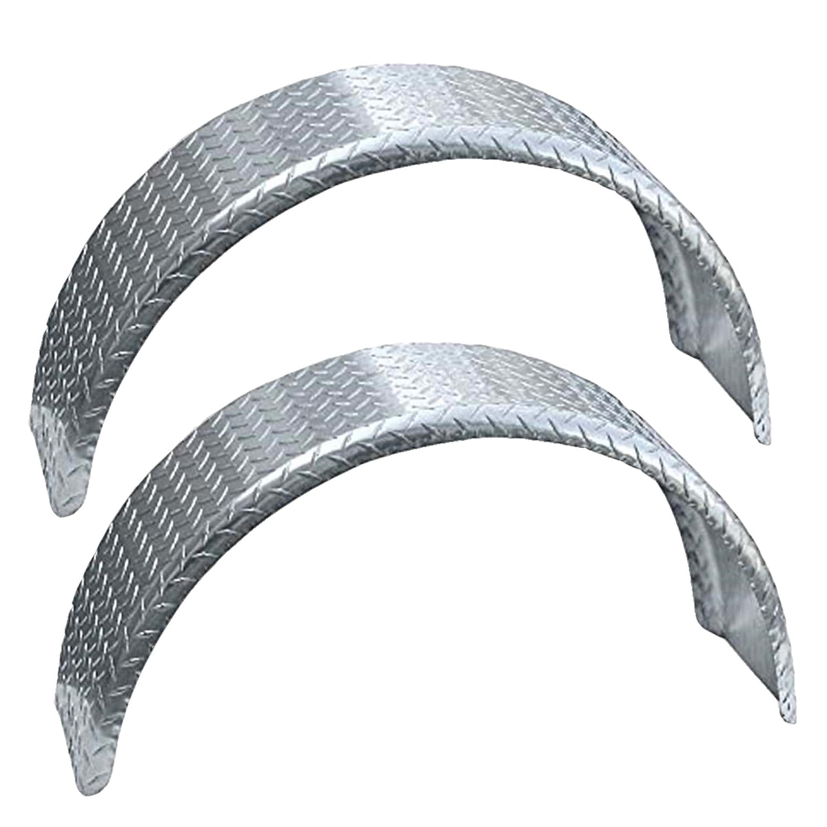 Tie Down diamond-plated trailer fender provides durable wheel protection for 34-inch lengths.