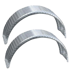 Tie Down diamond-plated trailer fender provides durable wheel protection for 34-inch lengths.