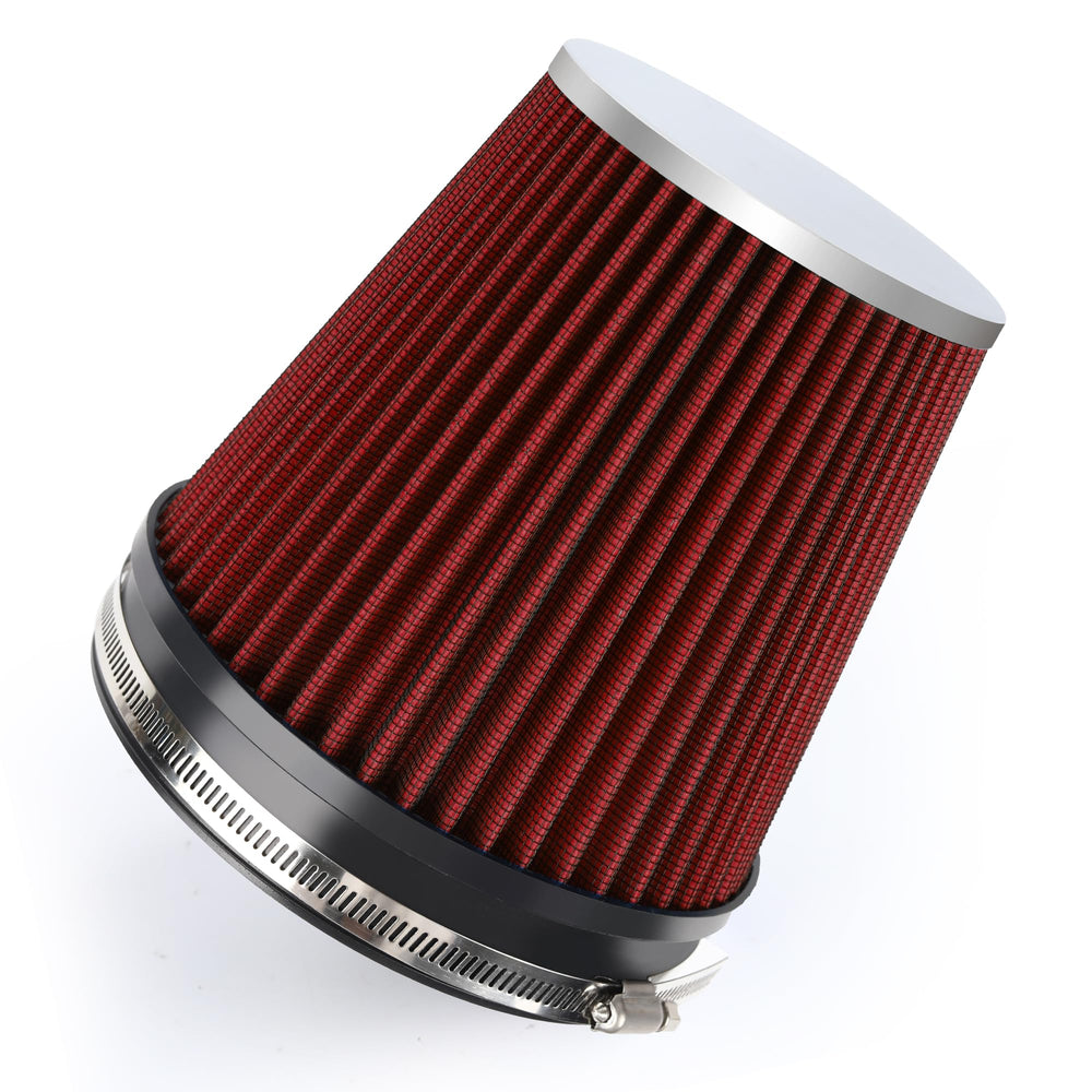TIEVISHO cold air intake filter with a 6in inlet improves airflow for smoother throttle response.