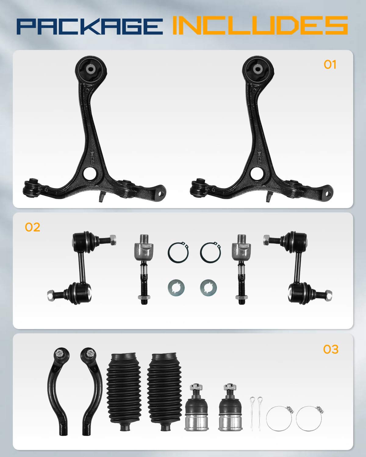 Tiezful front lower control arm right enhances alignment stability