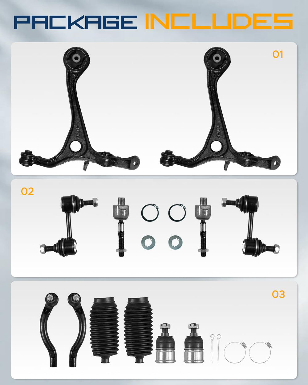Tiezful front lower control arm right enhances alignment stability