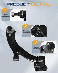 TIEZFUL front outer tie rod end ensures precise steering response.
