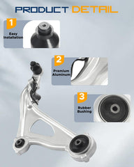 Tiezful front stabilizer end link, driver side, supports responsive handling