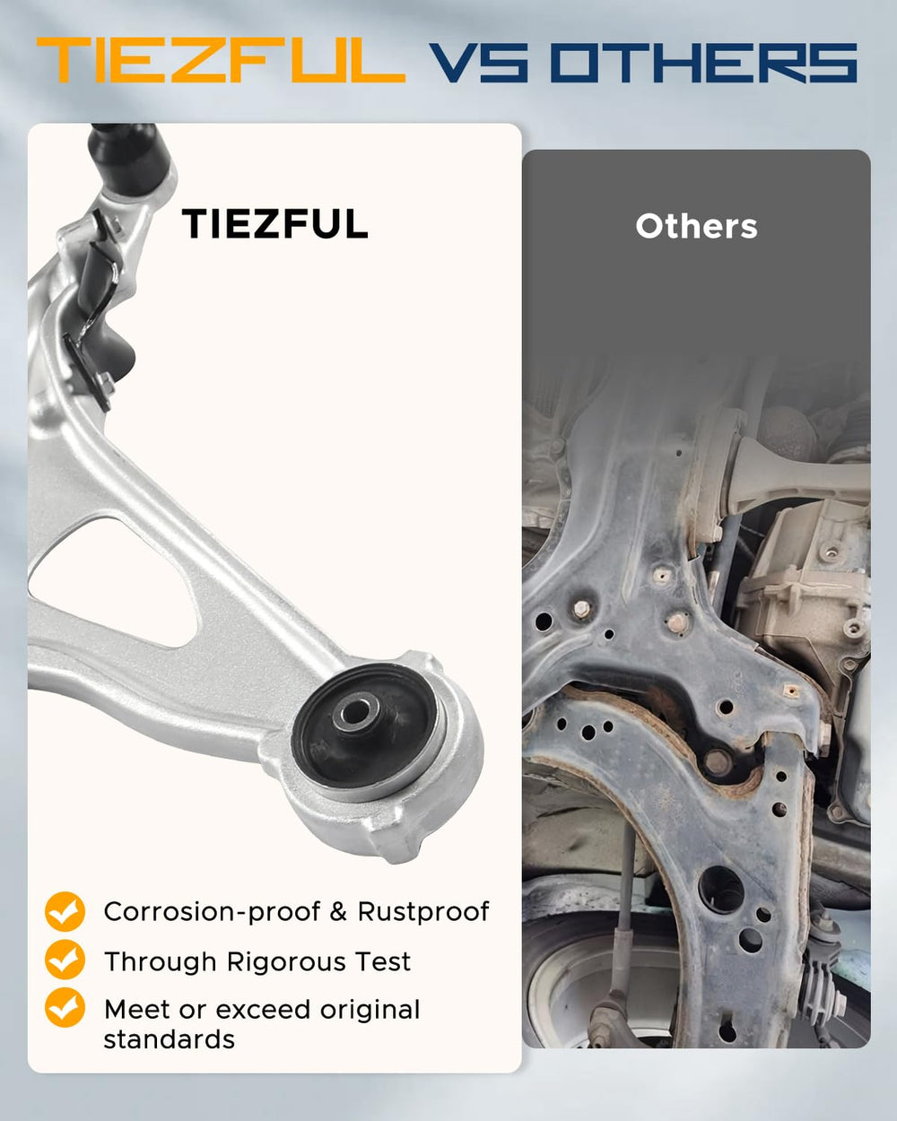 Tiezful front stabilizer end link, passenger side, promotes smoother cornering