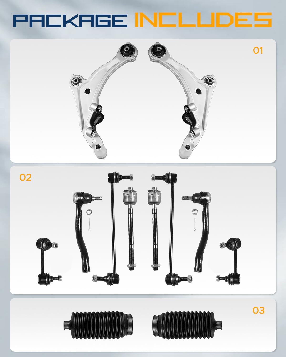 Tiezful Nissan Maxima outer tie rod end link driver ES800357 image emphasizes responsive steering.