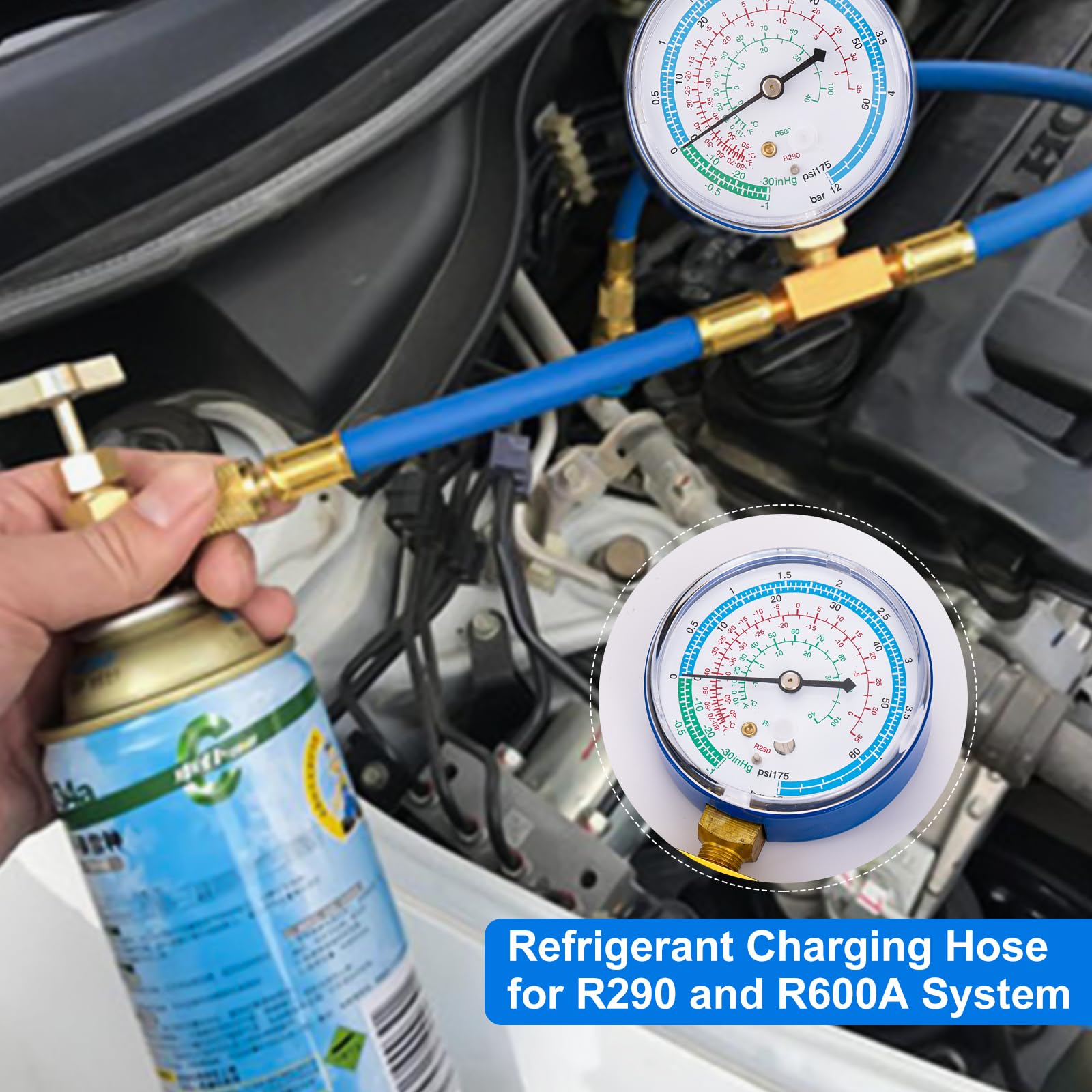 Tigbear 600 PSI gauge provides clear pressure readings