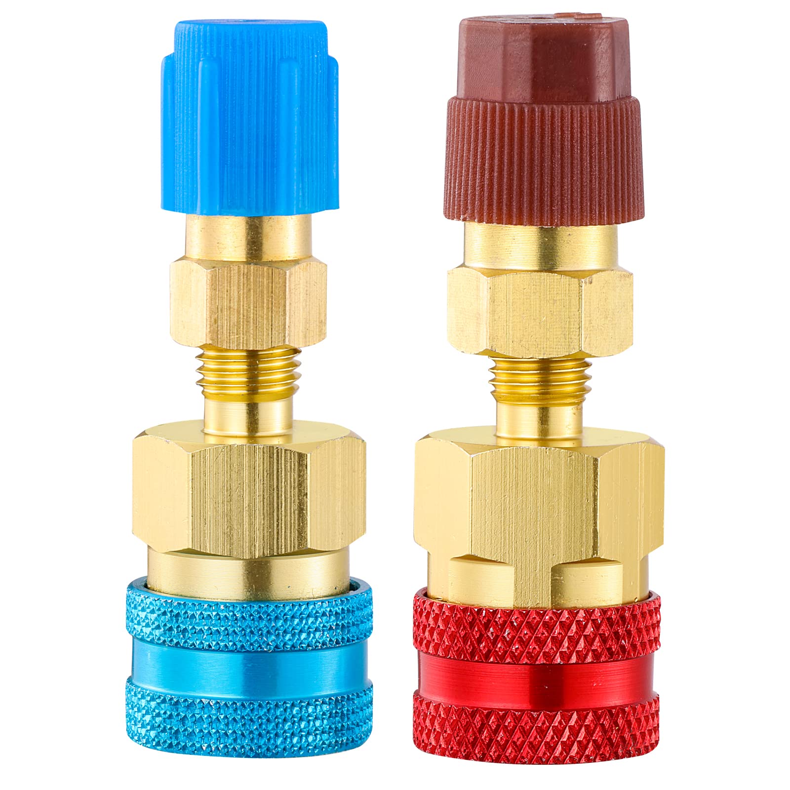 Tigbear R1234yf quick couplers kit with red high-pressure connector for reliable connections.