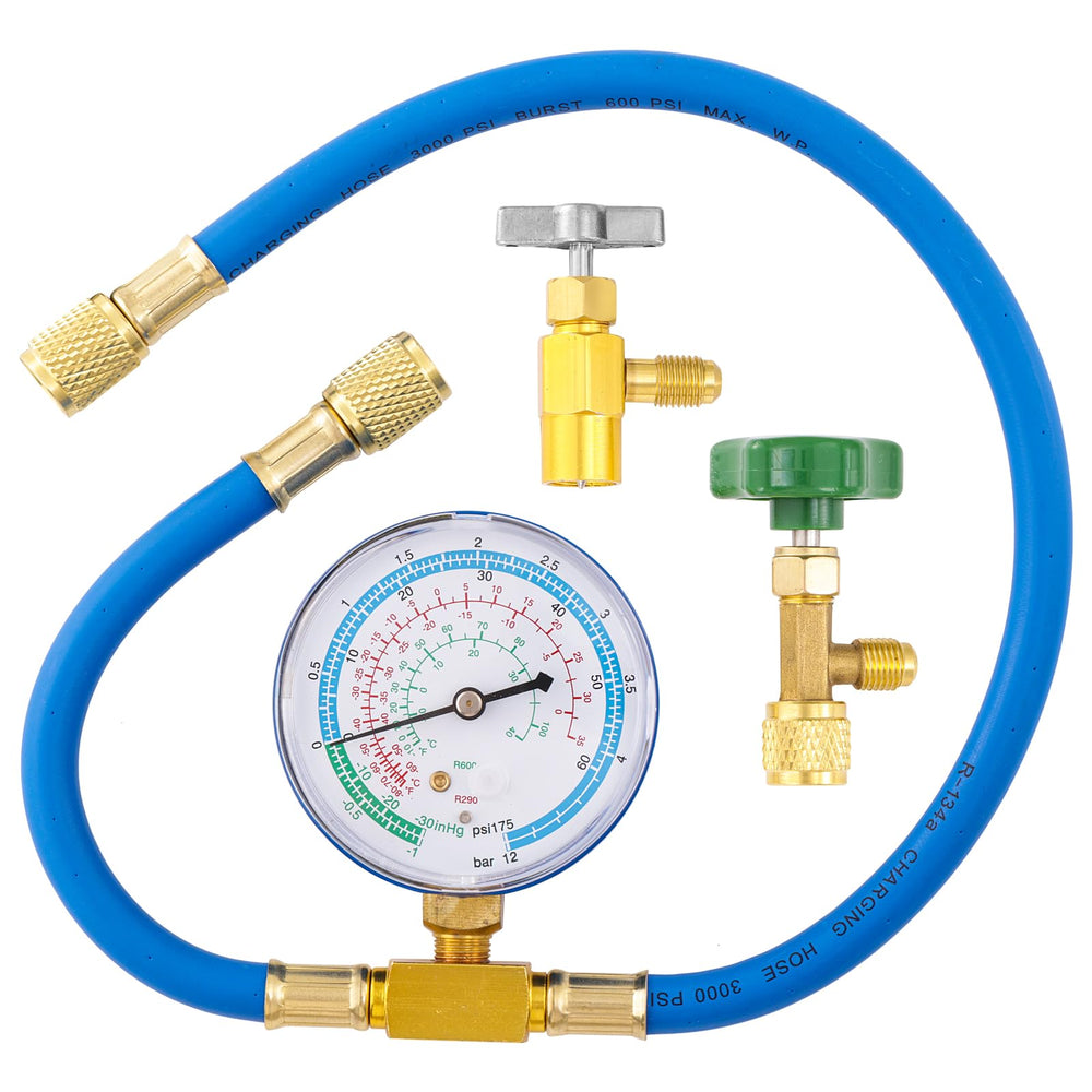 Tigbear R290/R600A hose with gauge for accurate readings