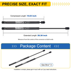 TIKMAX front hood gas struts on Camry demonstrate quick, tool-free installation for 2012–2016 models.