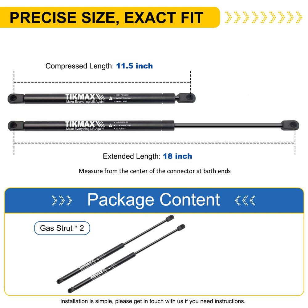TIKMAX front hood gas struts for Ram 1500 Classic ensure steady hood support.