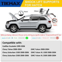 TikMax strut for Escalade opens smoothly and reduces tailgate droop