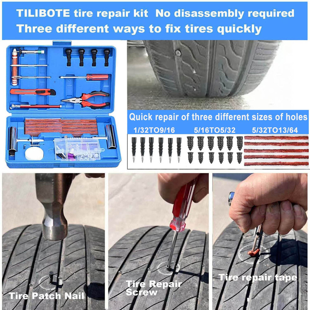 TILIBOTE tire patch strips durable rubber for long-lasting tire repairs