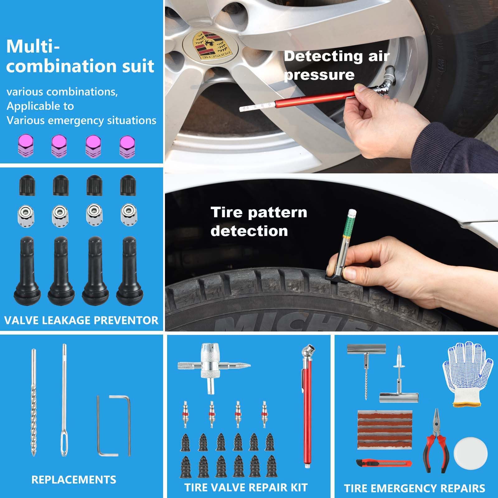 TILIBOTE valve-cap replacement tools ensure secure sealing after patching