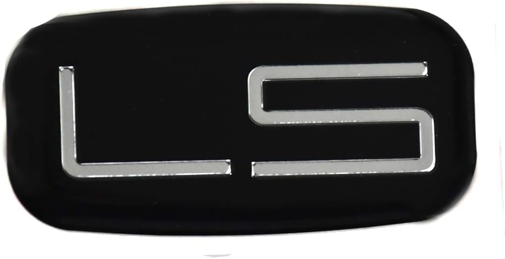 Tilvst LS cab emblem 3D badge close-up, detailed view of the 3D design.