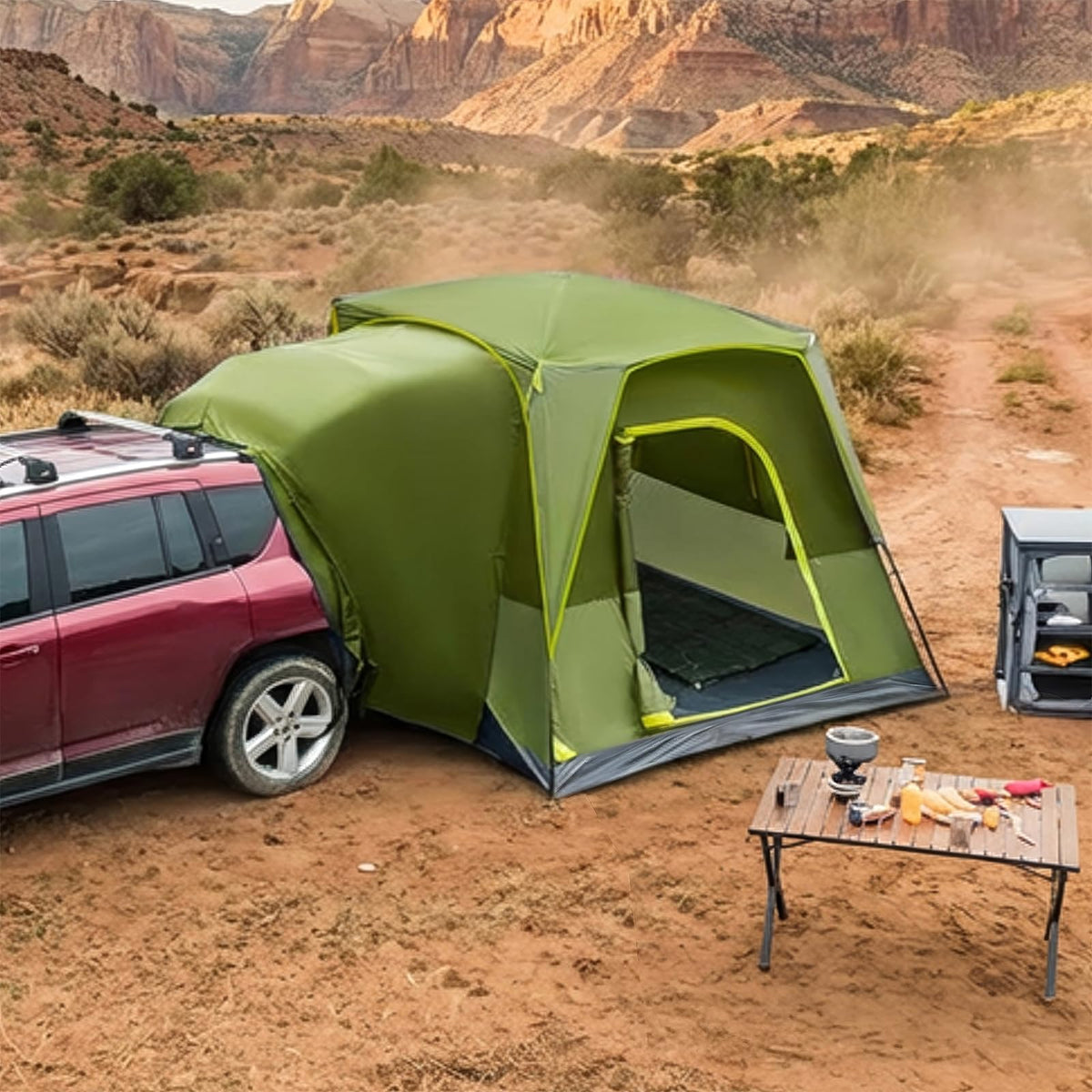 TIMBER RIDGE SUV Tent connected to car for seamless sleeping space