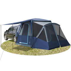 TIMBER RIDGE SUV tent doors open for easy vehicle access and packing