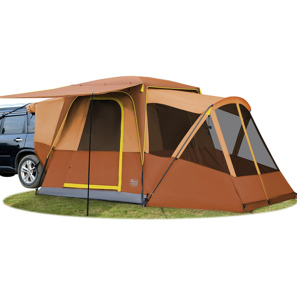 Timber Ridge SUV Tent exterior setup shows roomy family camping space.