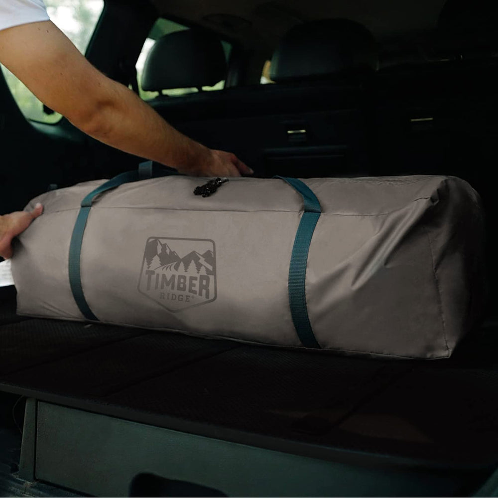TIMBER RIDGE SUV Tent interior mesh storage keeps items organized.