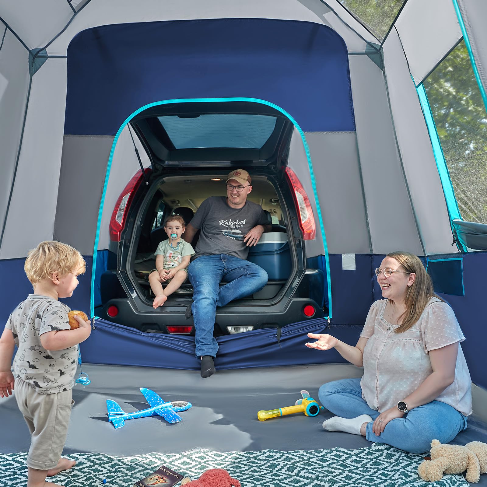 TIMBER RIDGE SUV tent with storage bag for easy packing and transport