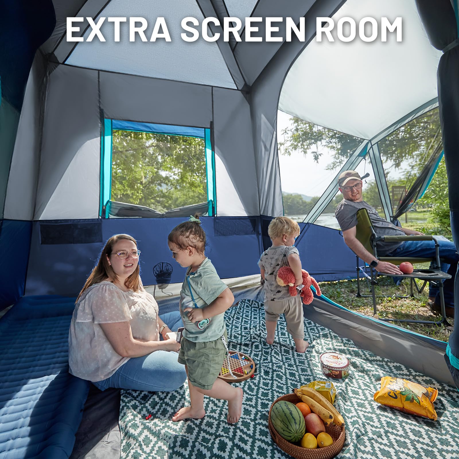 TIMBER RIDGE SUV tent screen porch showing shaded outdoor space
