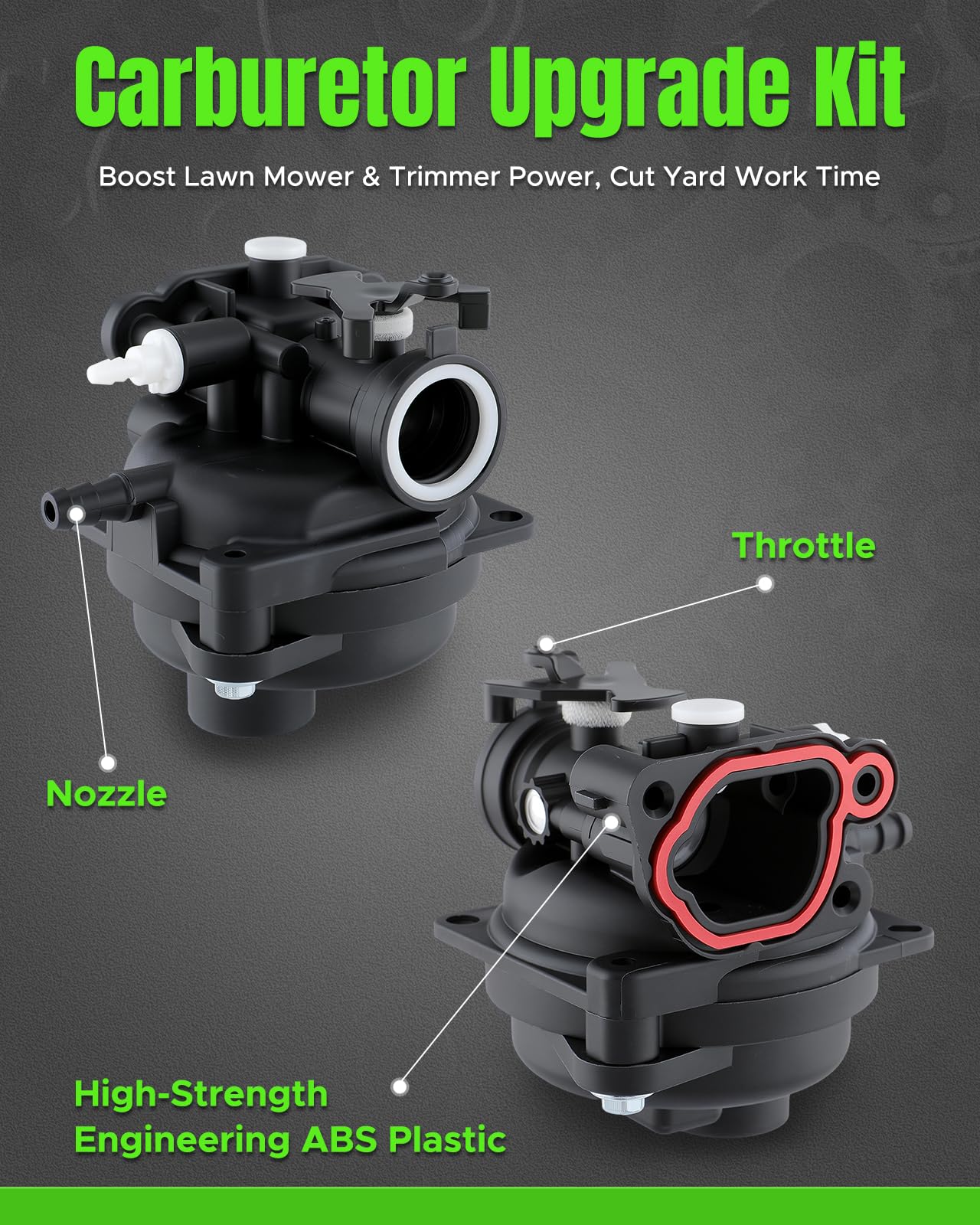 TIMEPAL carburetor kit packaging showing all components included