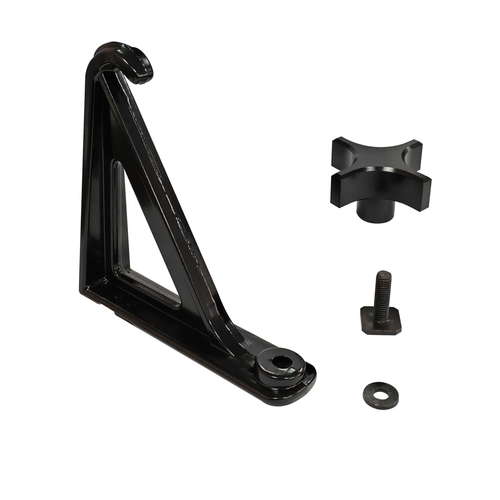 Timilge load stops fit crossbars with groove slots for quick setup.