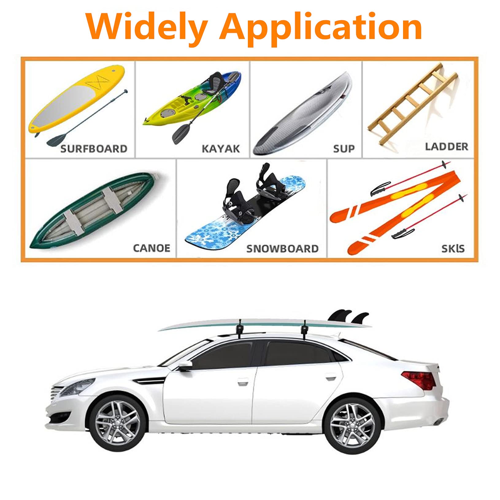 Timilge load stops secure firewood on a roof rack with adjustable positioning.