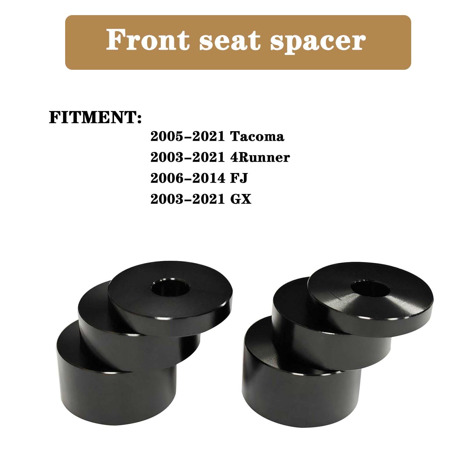 Timilge seat spacer in action showing height flexibility