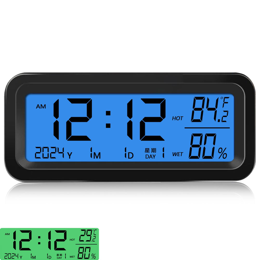 Timloon car dashboard clock with automatic night backlight for safer night driving.