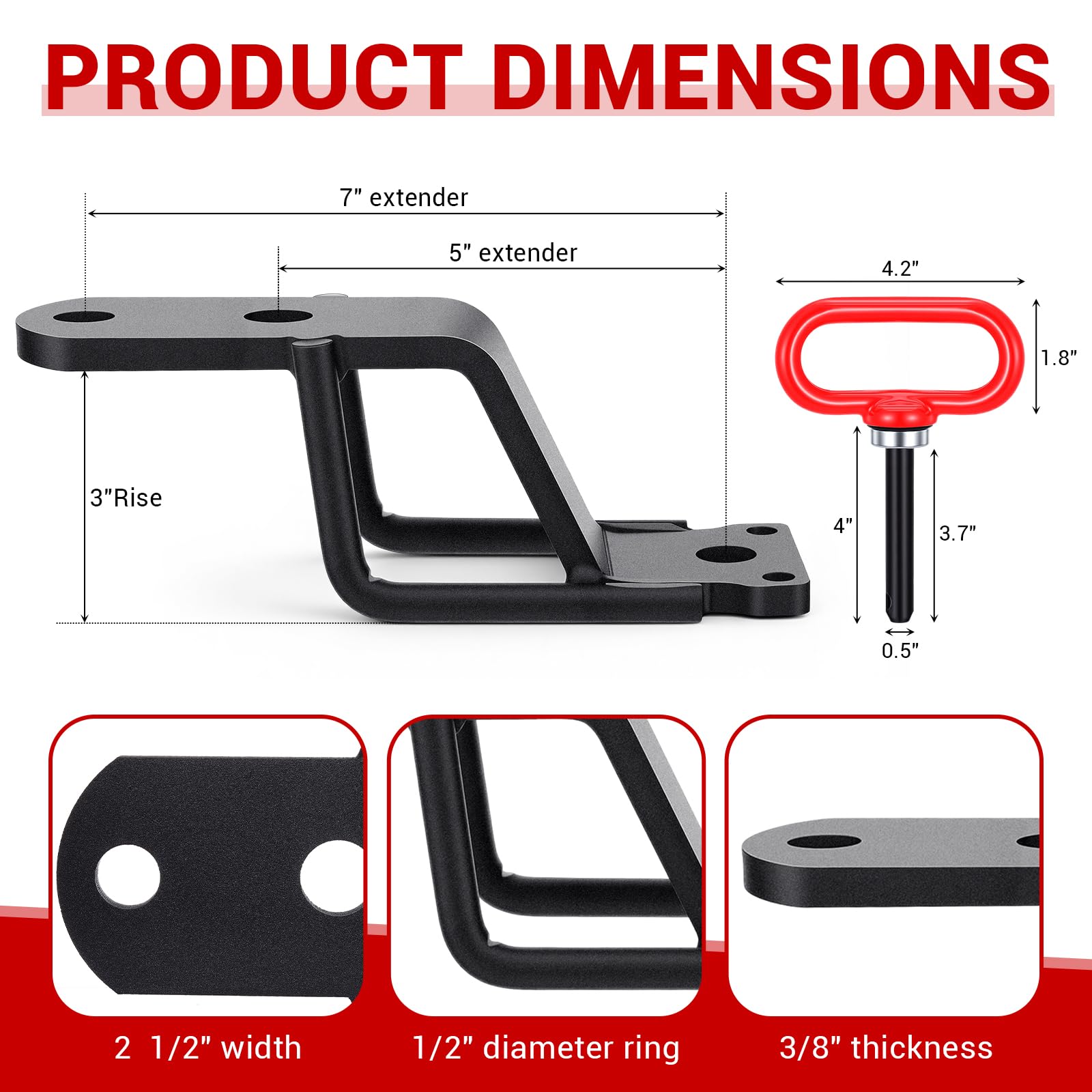 Timtin matte black powder coating resists rust in outdoor conditions.