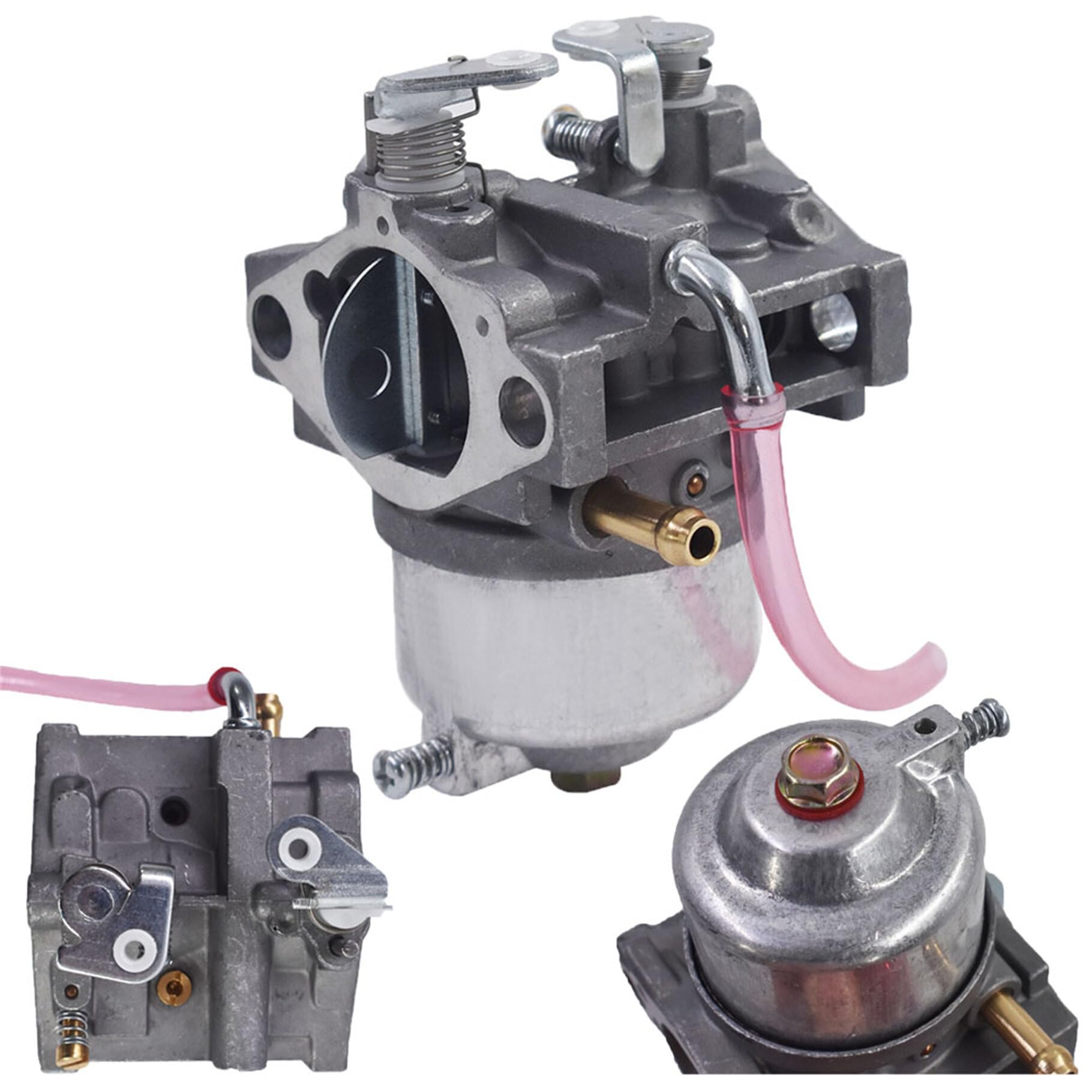 Timunr carburetor kit internal parts layout confirms included components.