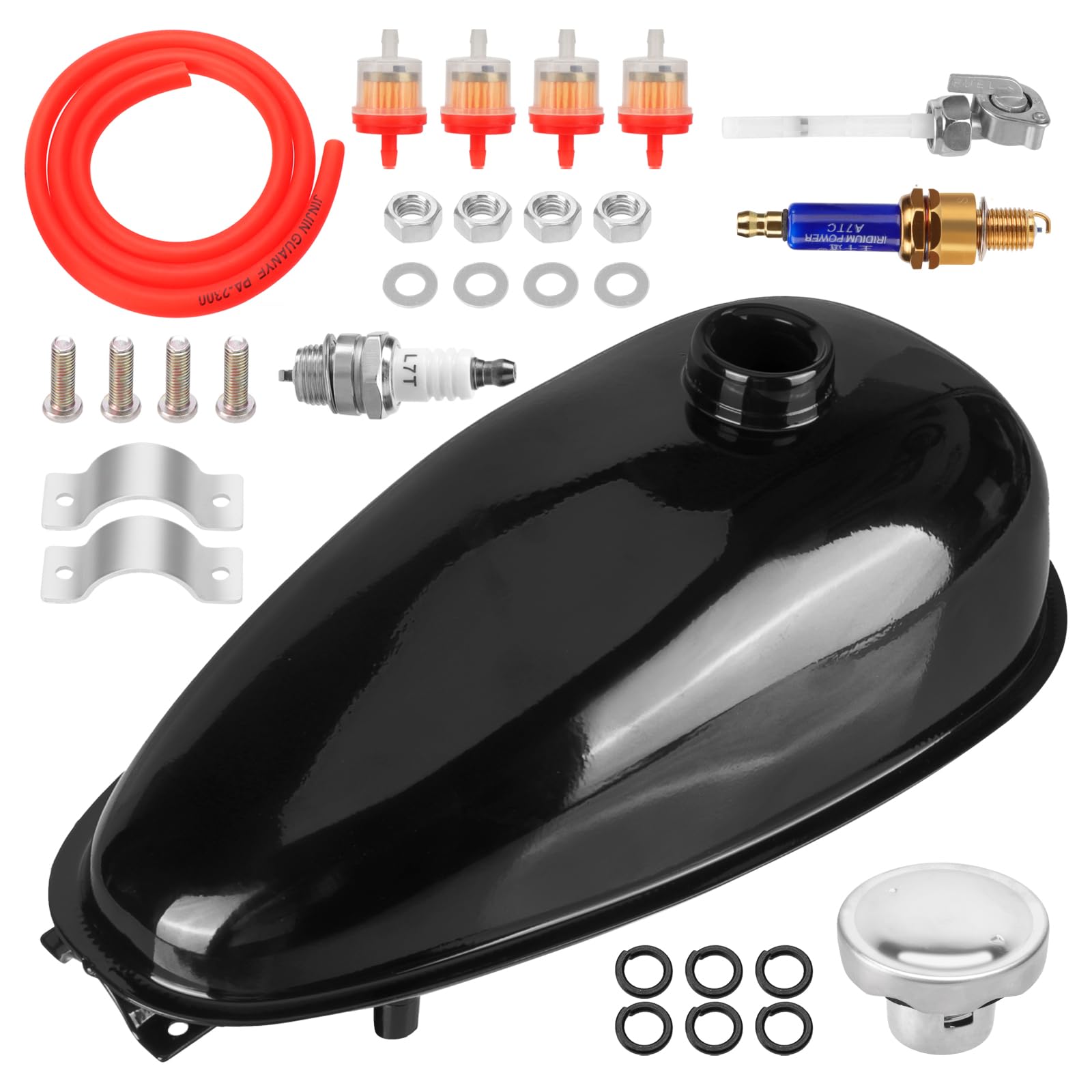 TIMZH 4L fuel tank petcock enables controlled fuel flow for smooth acceleration.