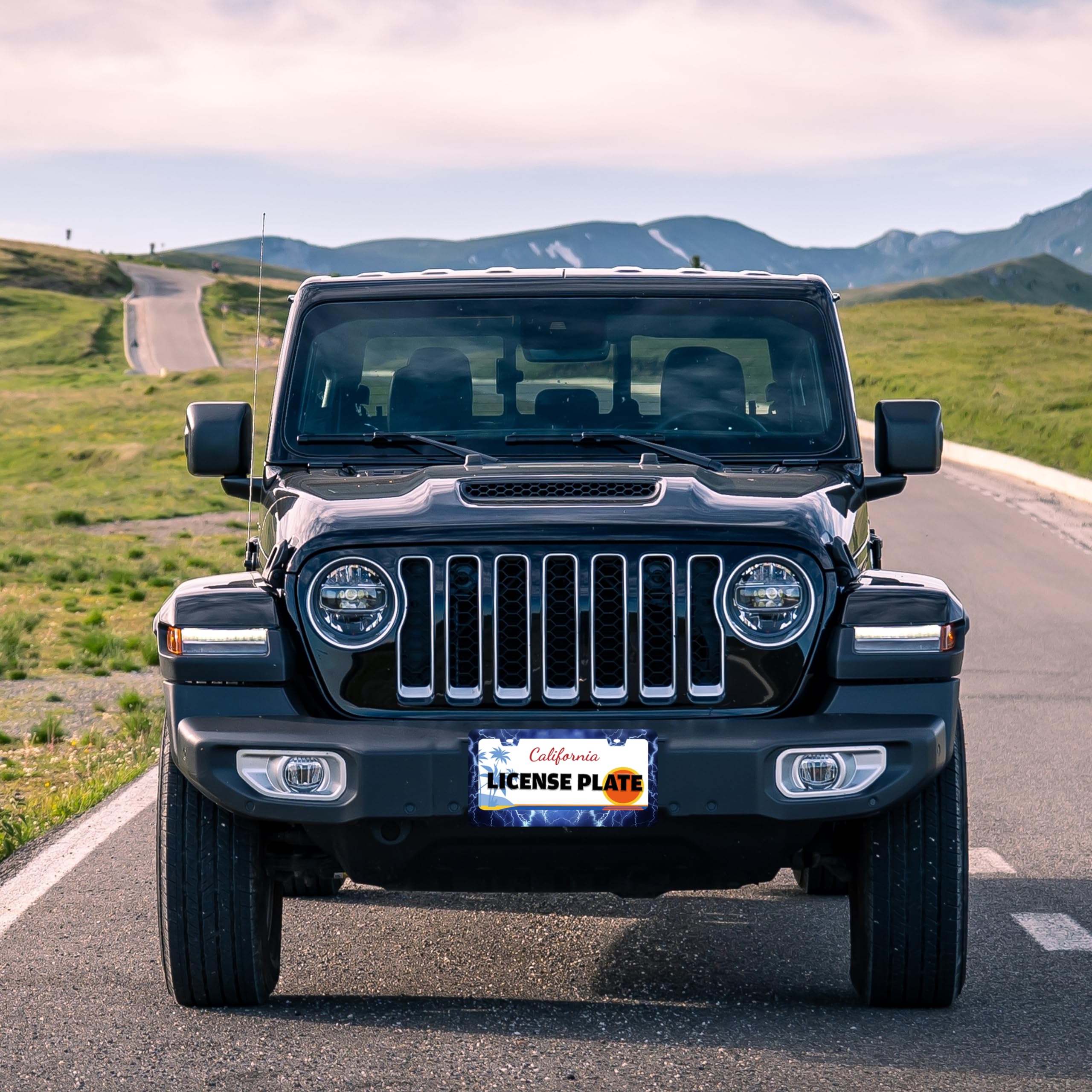 TINALUIN Blue Lightning frame pattern design elevates vehicle style