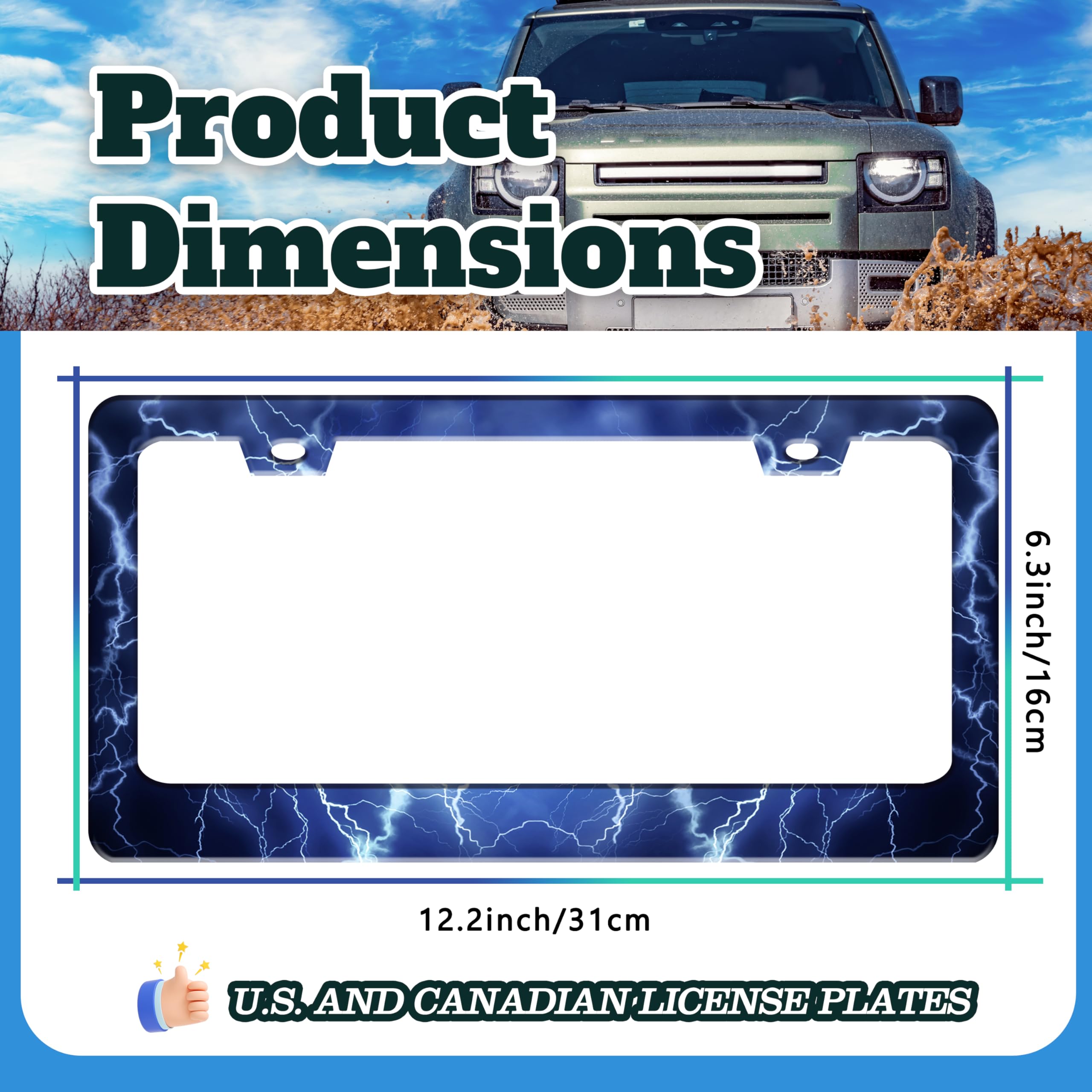 TINALUIN Blue Lightning frame screw accessories ensure easy installation