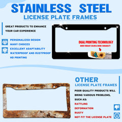 TINALUIN stainless steel frame with screws for quick installation.