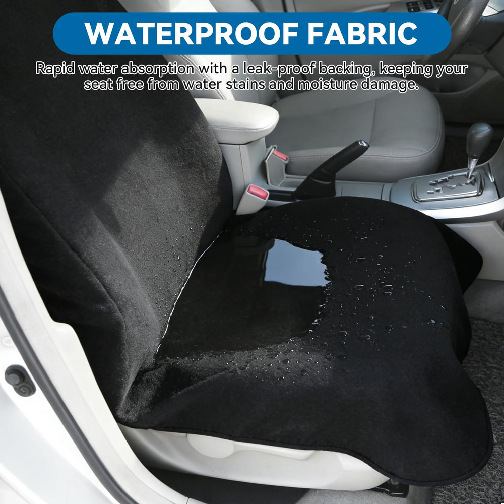 Tinecio universal fit front seat mat installed in seconds.