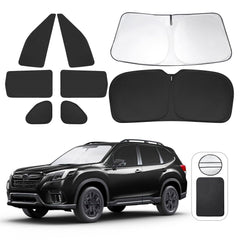 TINGLU Forester front windshield shade provides UV protection and cooling